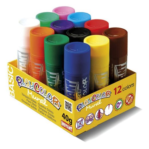 Étuis à détrempe unis muraux Playcolor