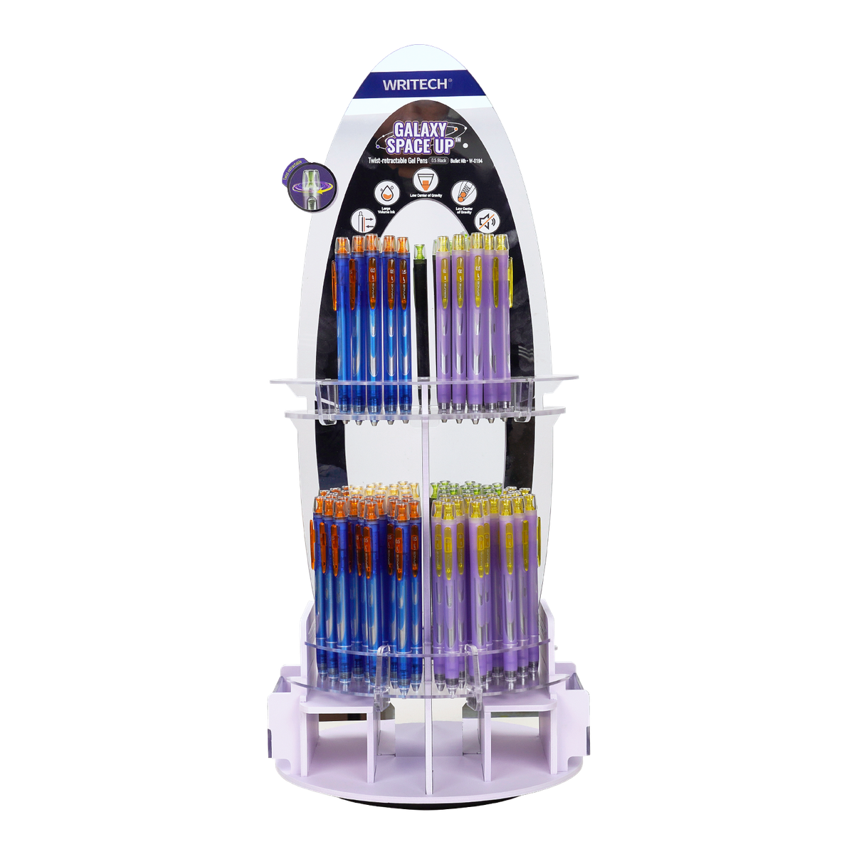 Exp 96 Bolígrafo Gel Retráctil Twist 0,7mm Azules