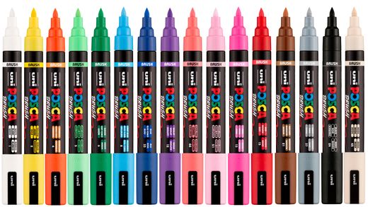 Expositor 60 Rotulador Punta Pincel Posca PC-5BR