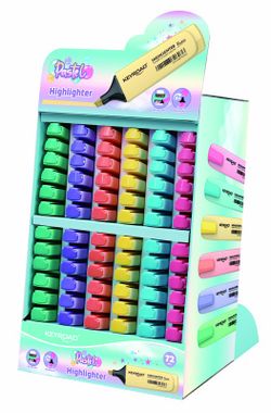 Expositor 72 Rotuladores Fluorescentes Pastel Keyroad