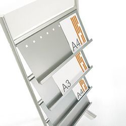 Expositor de información, folletos y revistas