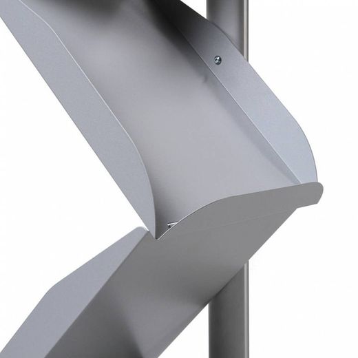 Support métallique zigzag pour catalogues et brochures