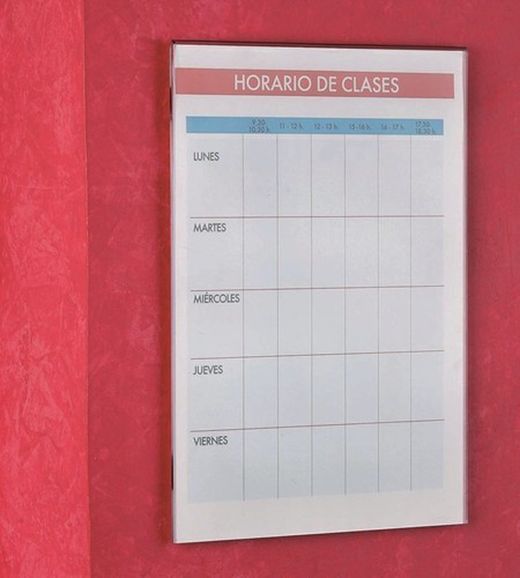 Présentoir porte-affiche mural en plastique