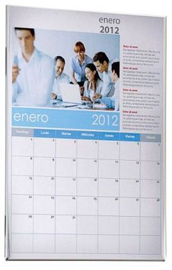 Présentoir porte-affiche mural en plastique