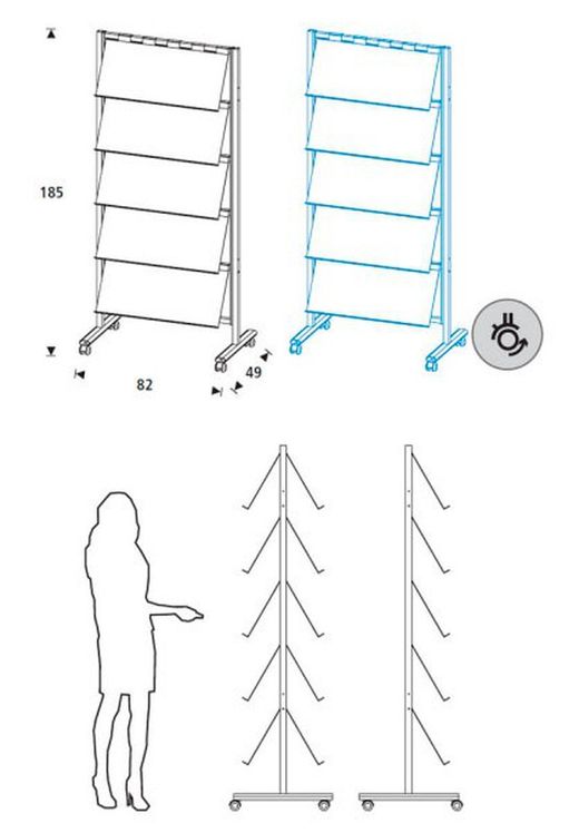 Exposant - séparateur mobile multifonctionnel