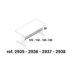 Saias para mesas de escritório metálicas graduais