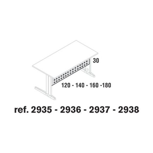 Faldones para mesas oficina serie metal