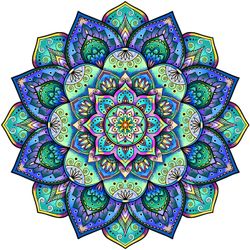 FLOWERS WOOD PUZZLE THE MANDALA