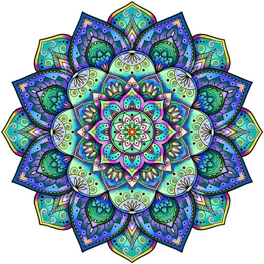 FLOWERS WOOD PUZZLE THE MANDALA