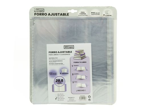 Forro de libro ajustable. Varios tamaños