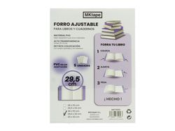 Forro de libro ajustable. Varios tamaños
