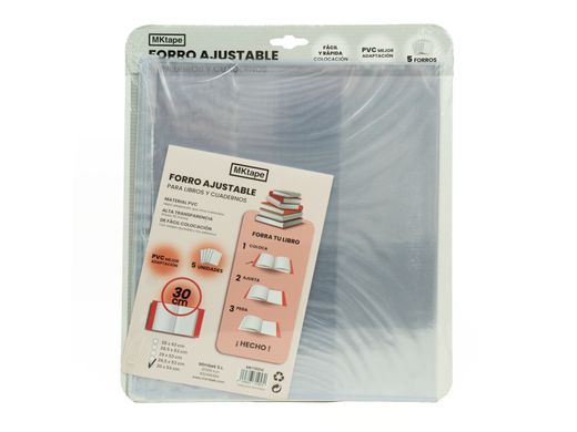 Forro de libro ajustable. Varios tamaños