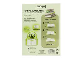 Forro de libro ajustable. Varios tamaños
