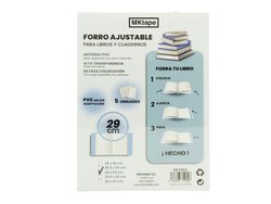 Forro de libro ajustable. Varios tamaños