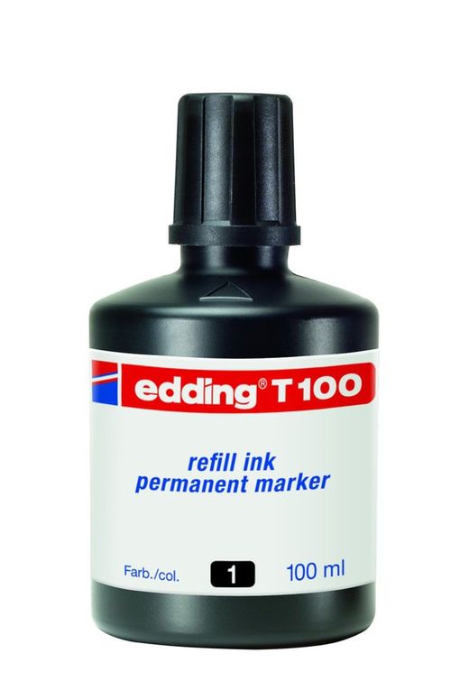 Flacon 100ml. encre permanente edding