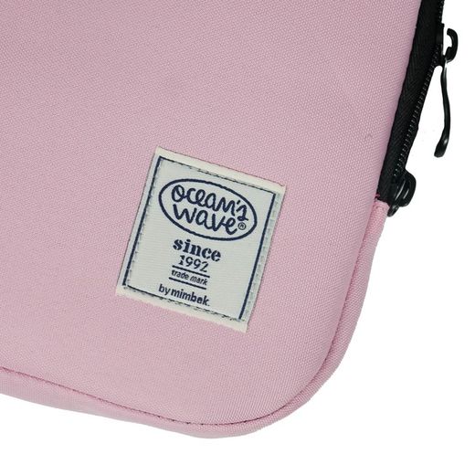 Housse ordinateur portable 13-14" rose pastel
