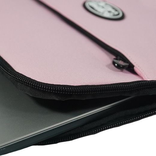 Housse ordinateur portable 13-14" rose pastel