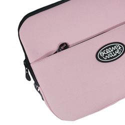 Housse ordinateur portable 13-14" rose pastel