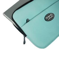Capa para portátil verde pastel de 13-14”