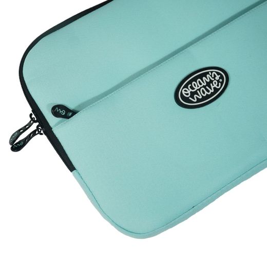 Capa para portátil verde pastel de 13-14”