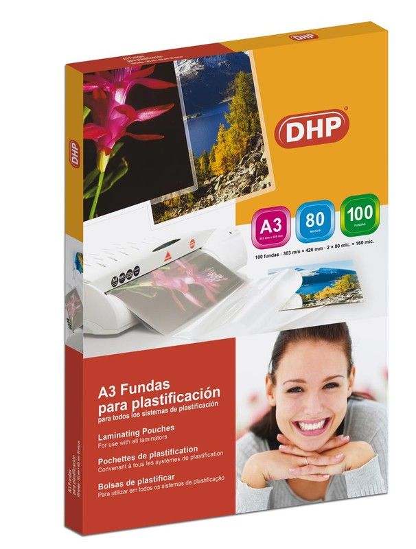 Fundas de plastificación DHP. 3 tamaños y 2 gramajes Funda De Plastificacion A3 (303X426mm) 125 Mic