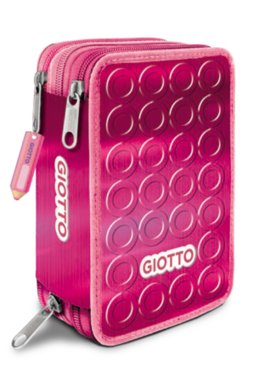 Giotto Estuche Plumier 3Zip Surtido 2025 en Display 6 Uds