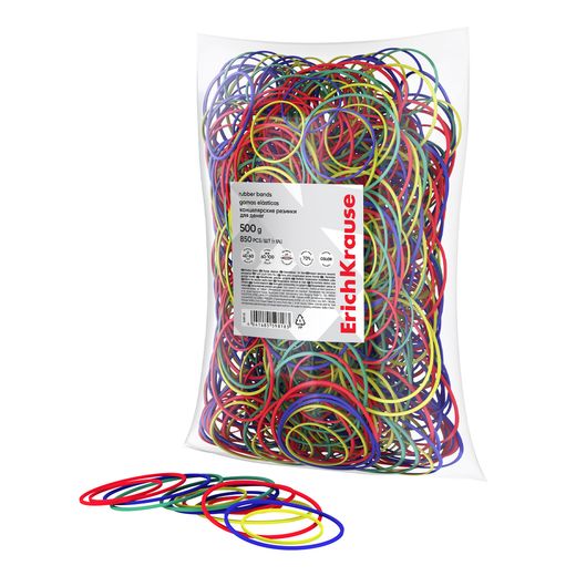 Gomas Elásticas 40-60mm Colores 500gr