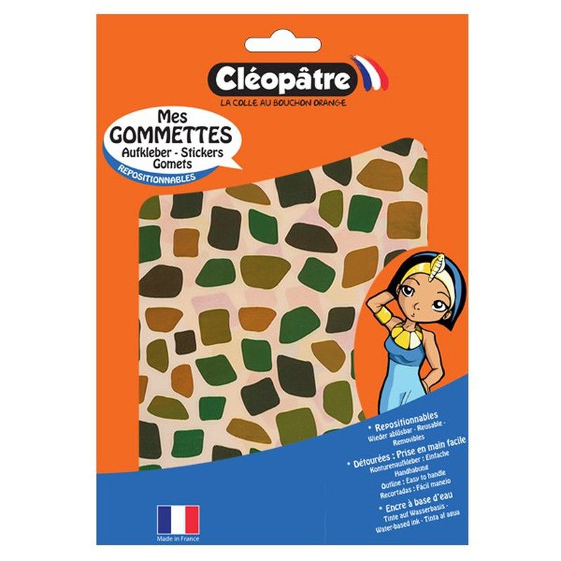 Gomets mosaico de colores Metálicos