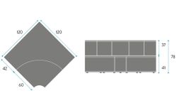 Gradas AGORA C. Grada para rincón