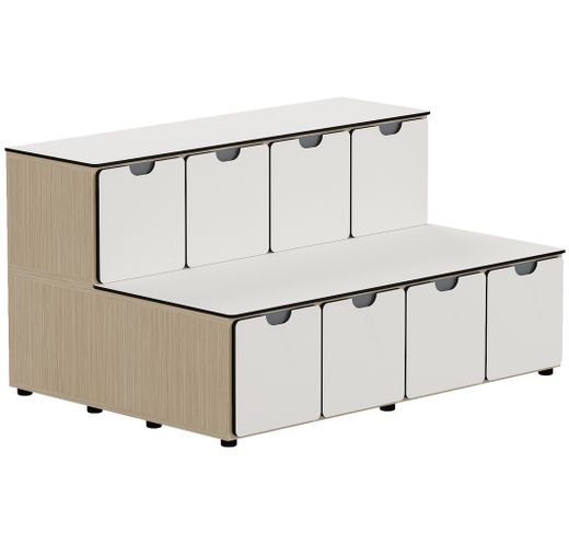 Gradas AGORA con puertas