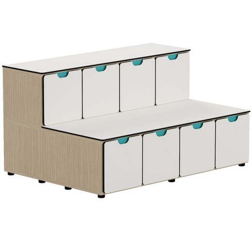 Gradas AGORA con puertas