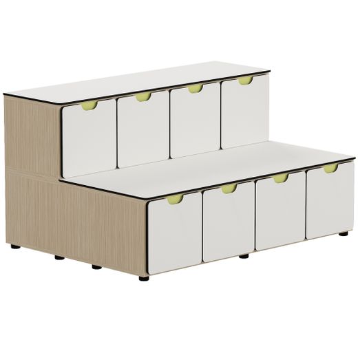 Gradas AGORA con puertas