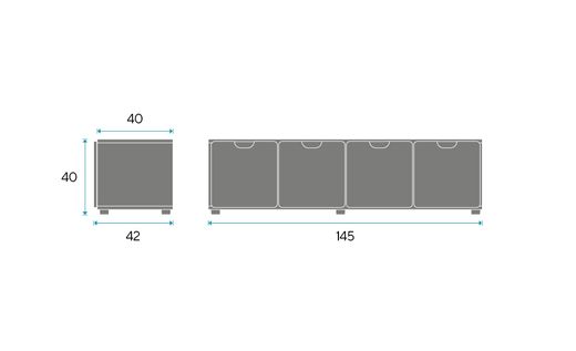 Gradas AGORA ONE con puertas