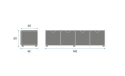 Gradas AGORA ONE sin puertas