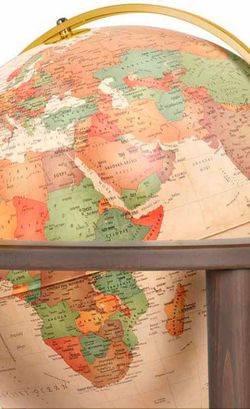 grand globe croix antique