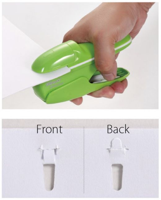 Grapadora Eco sin grapas Trio Verde