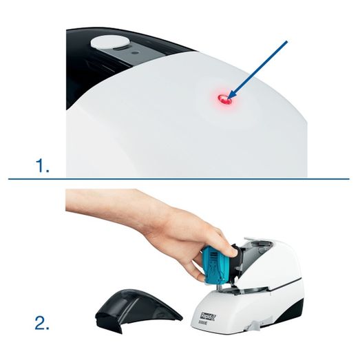 Grampeador elétrico rápido 5080e. 2 cores.