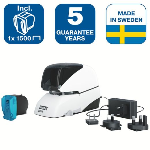 Grampeador elétrico rápido 5080e. 2 cores.