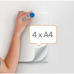 Cartes magnétiques blanches Nobo - Pack de 10 cartes colorées 24 mm