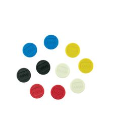 Cartes magnétiques blanches Nobo - Pack de 10 cartes colorées 24 mm