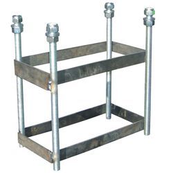 Ensemble de paniers anti-vandalisme galvanisés. Comprend des anneaux, des filets et des panneaux