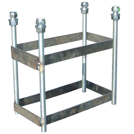 Ensemble de paniers anti-vandalisme galvanisés. Comprend des anneaux, des filets et des panneaux