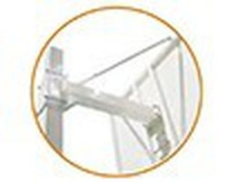 Juego de canastas fijas deluxe sin tablero y aro. Con base para anclaje