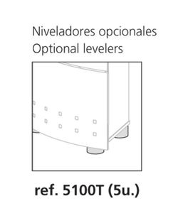 Juego de niveladores para mostrador circular