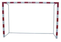 Conjunto de balizas portáteis em alumínio com base em tubo redondo