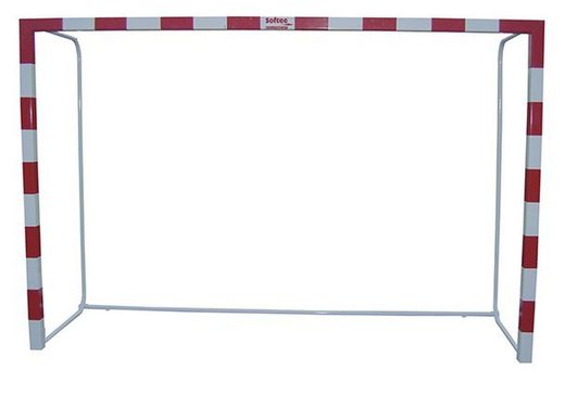 Conjunto de balizas portáteis em alumínio com base em tubo redondo