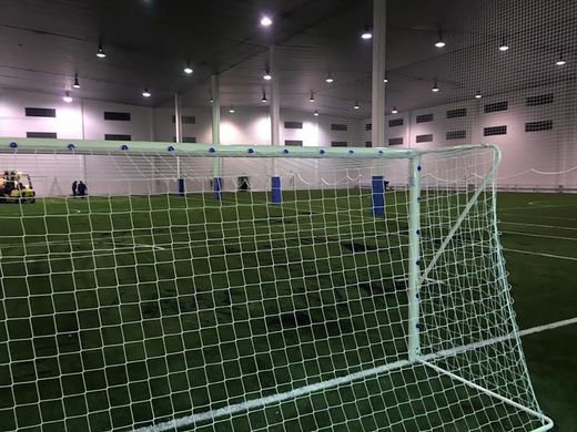 Juego de porterías de fútbol 11 reglamentarias de tubo de 100 mm