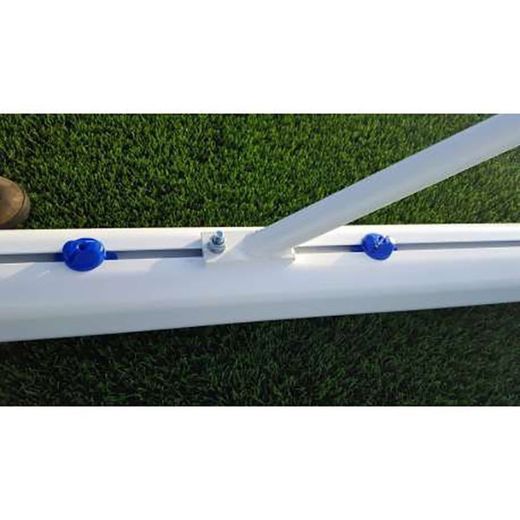 Conjunto de balizas fixas em alumínio para futebol 7