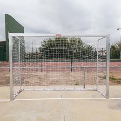 Juego de porterías galvanizadas transladables para fútbol sala