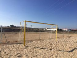 Juego de porterías metálicas para fútbol playa